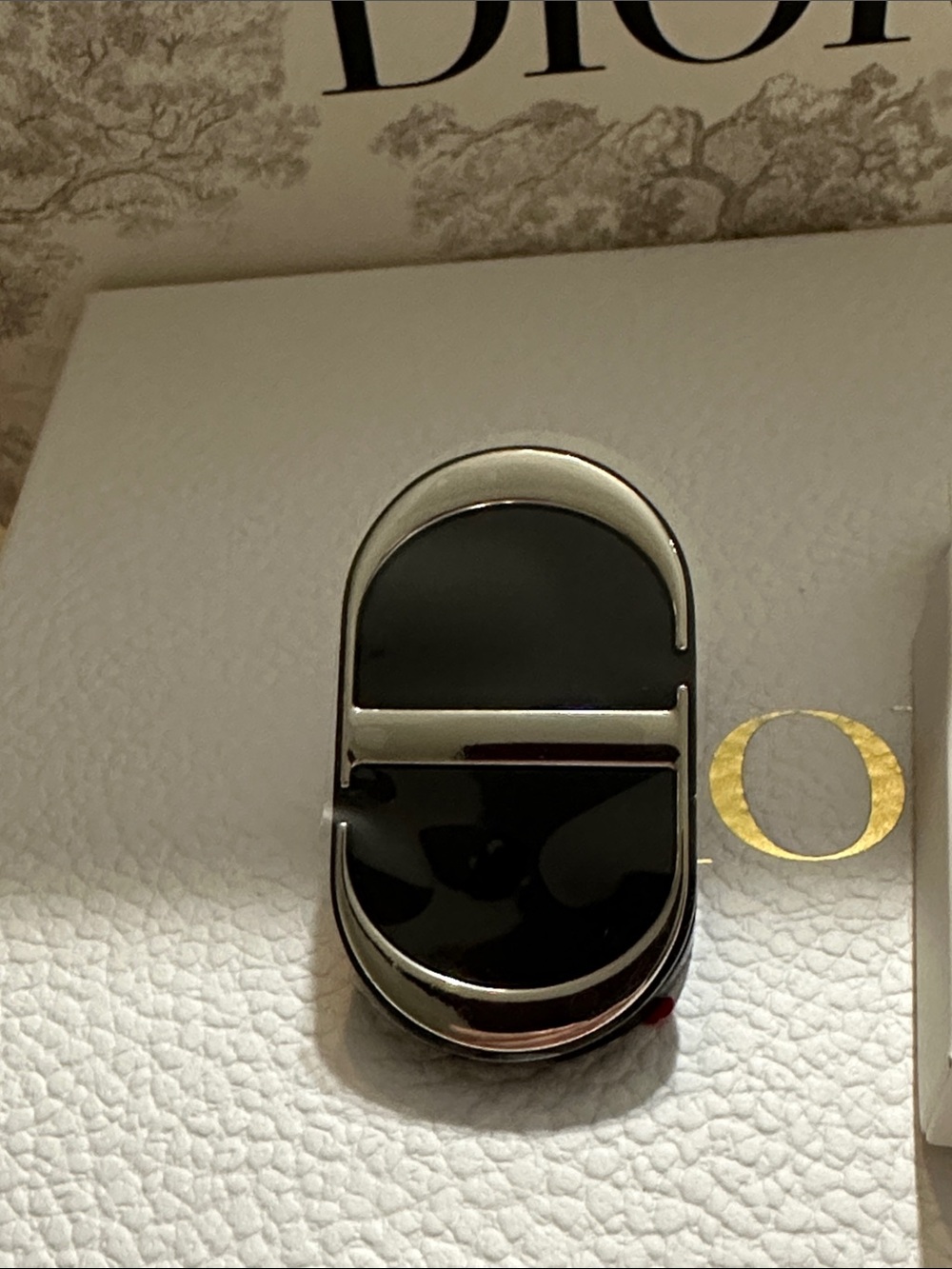 Dior Beauty Phone Mirror Black & Silver -New In Box - Picture 2 of 5